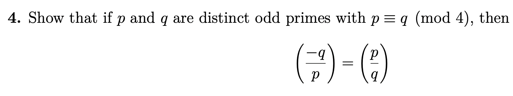 Solved Show That If P And Q Are Distinct Odd Primes With Chegg