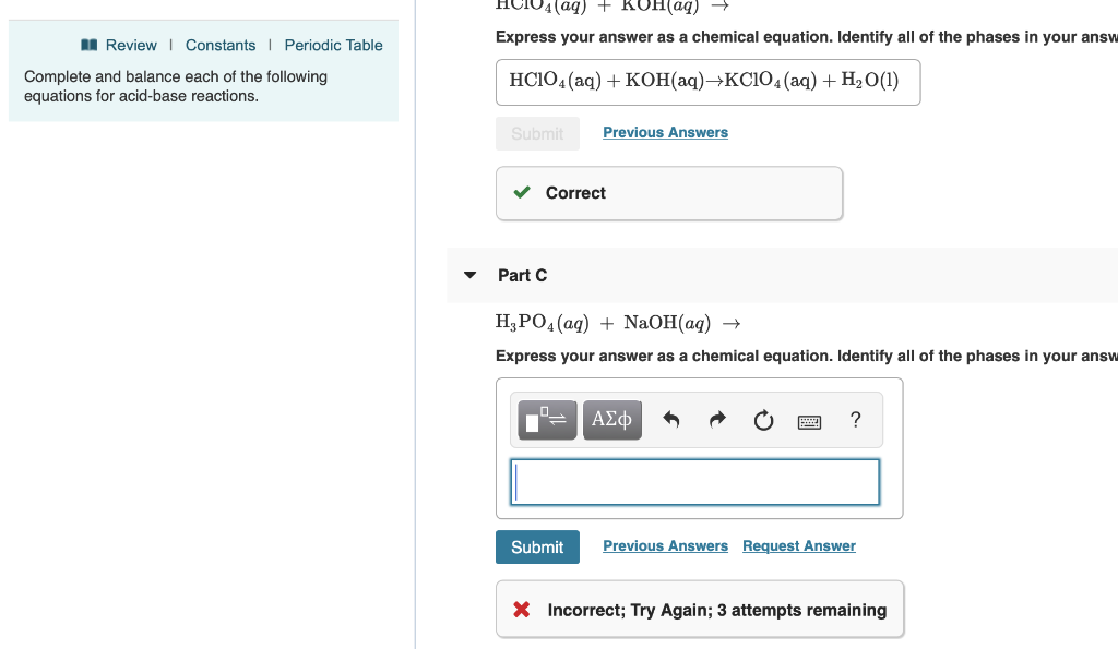 Solved Review Constants Periodic Table Part A Complete And Chegg