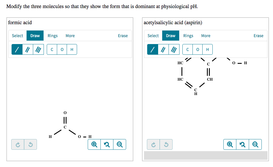 Solved Modify The Three Molecules So That They Show The Form Chegg