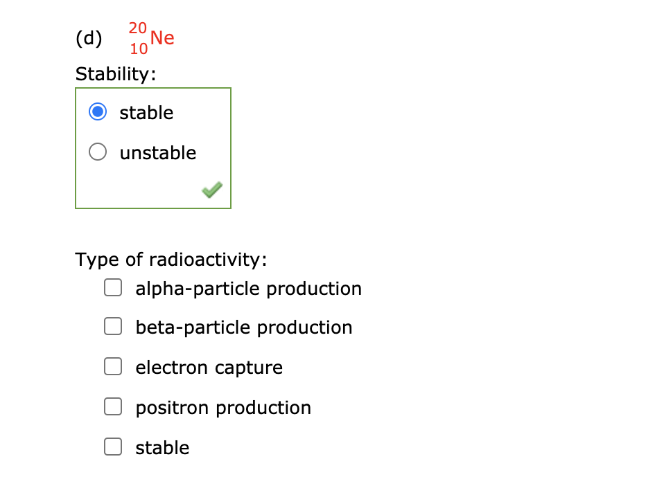 Solved Predict Whether Each Of The Following Nuclides Is Chegg