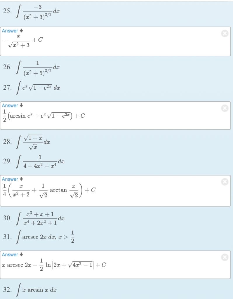 Solved Finding An Indefinite Integral In Exercises Chegg