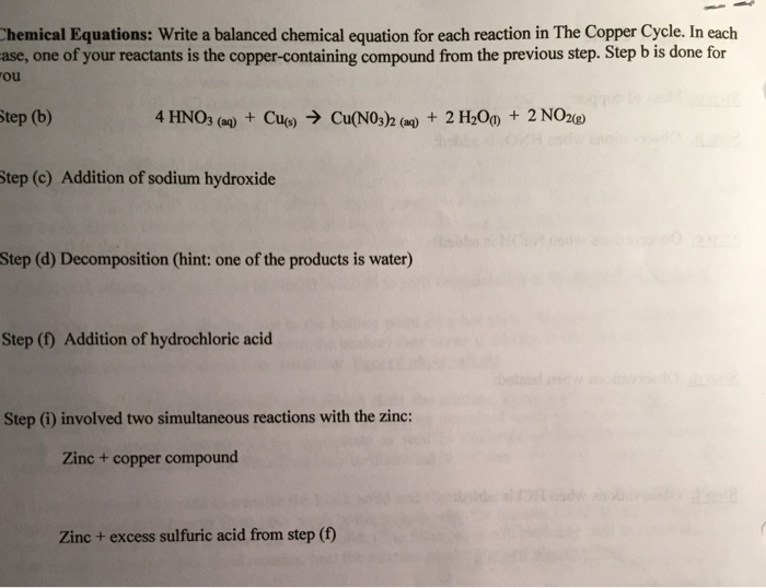 Solved Write A Balanced Chemical Equation For Each Reacti...