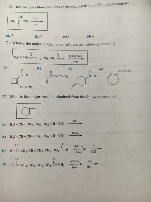 Solved Ho W Many Dichloro Isomers Can Be Obtained From Chegg