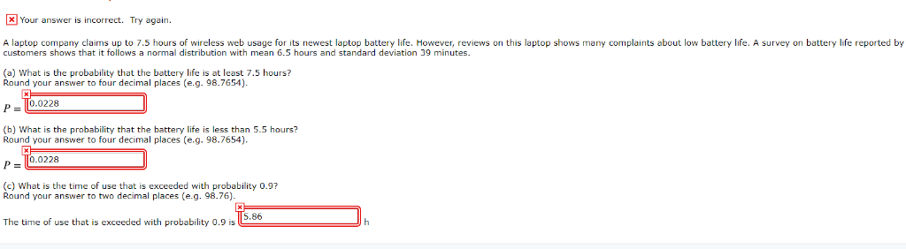 Solved Your Answer Is Incorrect Try Again A Laptop Company Chegg