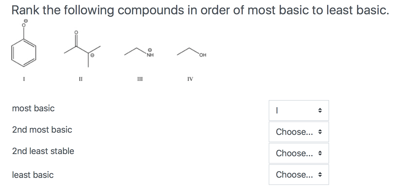 Solved Rank The Following Compounds In Order Of Most Basic Chegg