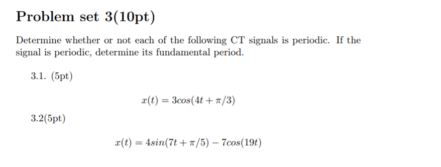 Solved Problem Set Pt Determine Whether Or Not Each Of Chegg