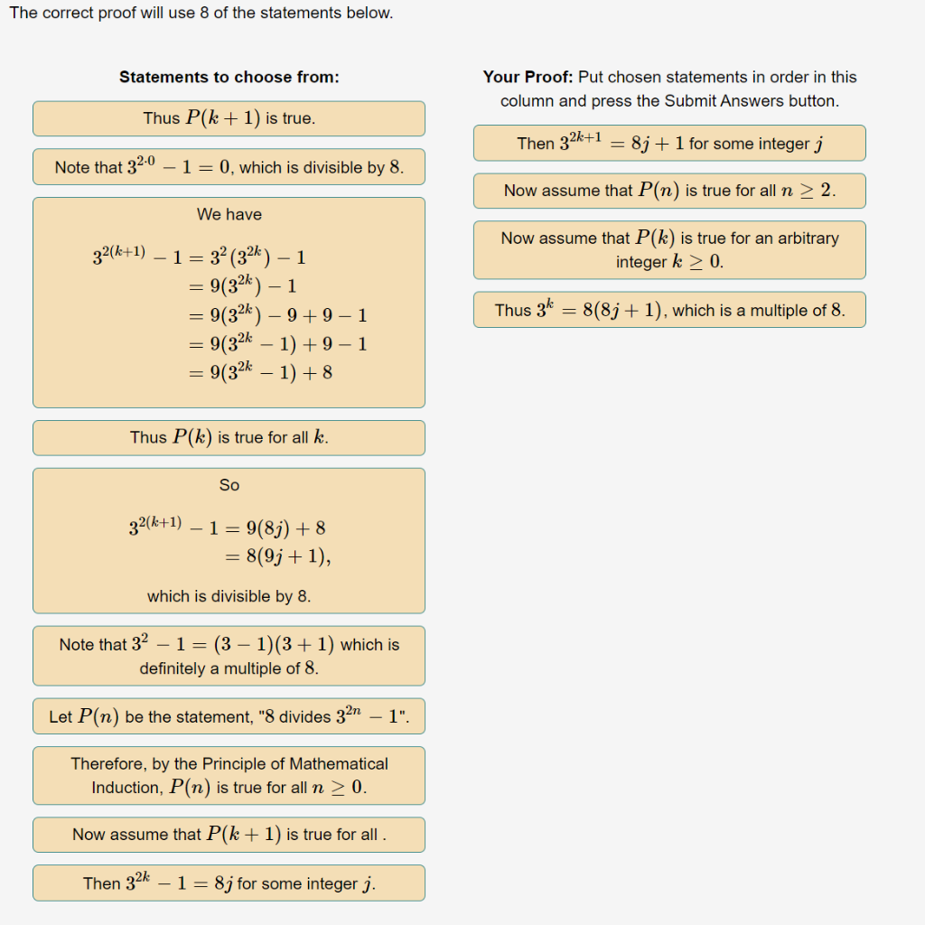 Solved By Dragging Statements From The Left Column To The Chegg