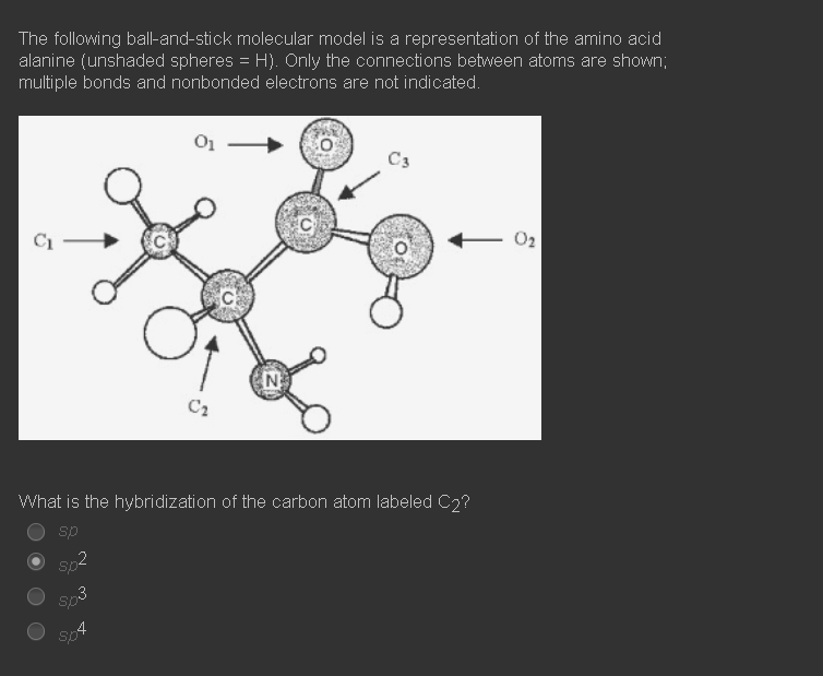 Solved The Following Ball And Stick Molecular Model Is A Chegg