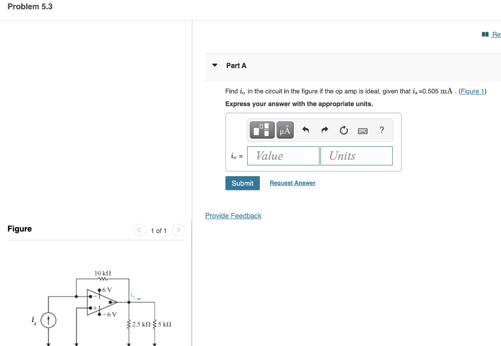 Solved Find Io In The Circuit In The Figure If The Op Is Chegg