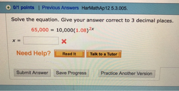 Solved O Points Previous Answers Harmathap Chegg