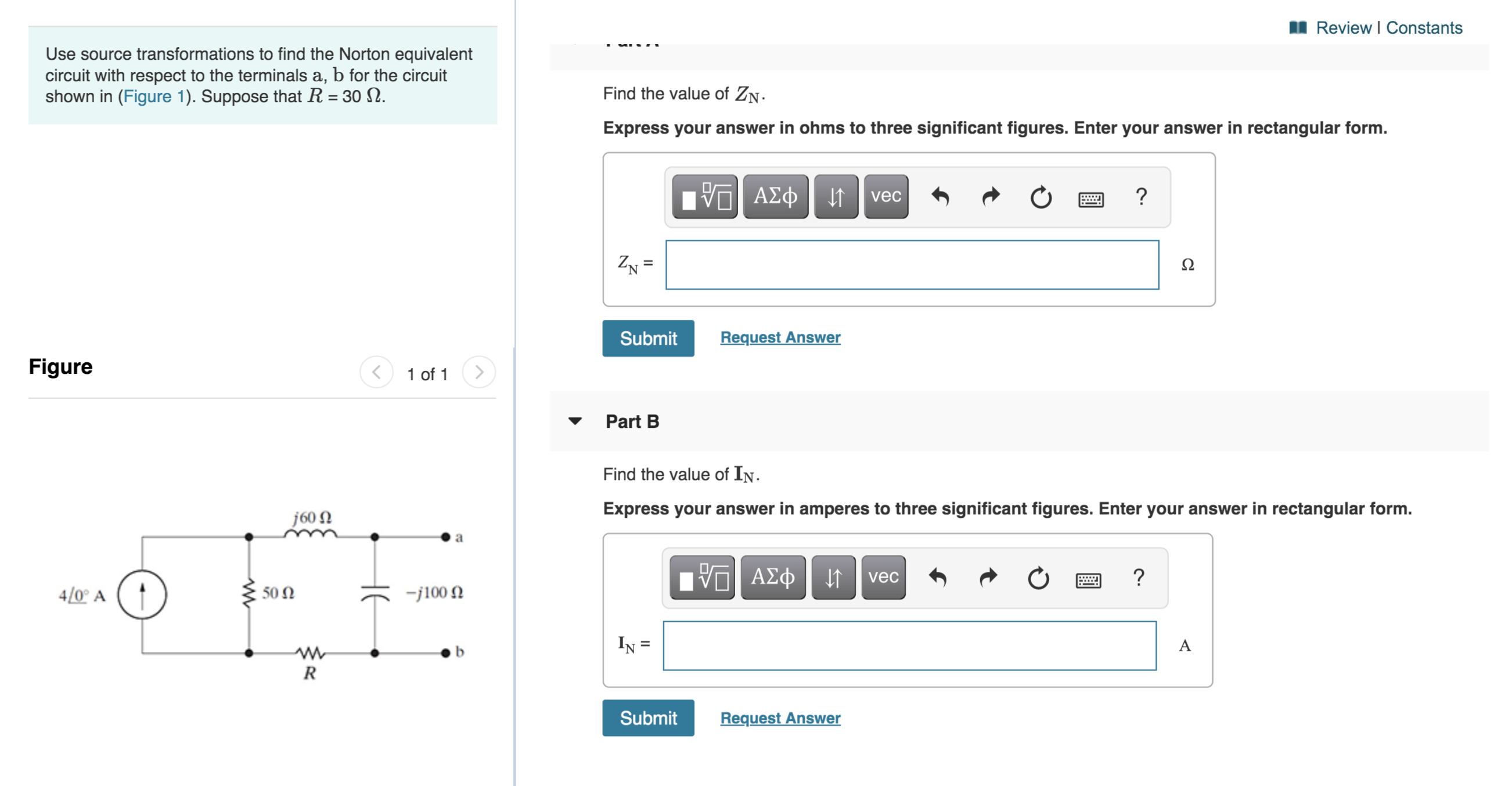 Solved Use Source Transformations To Find The Norton Chegg