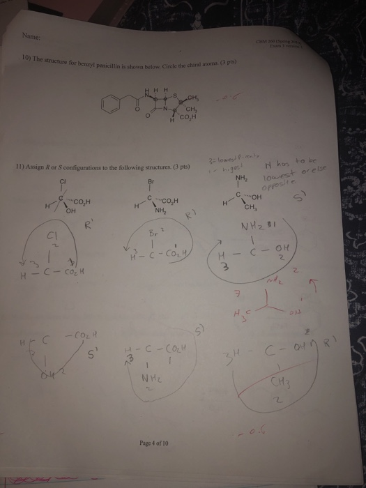 Solved 10 The Structure For Benzyl Shown Below Penicillin Chegg