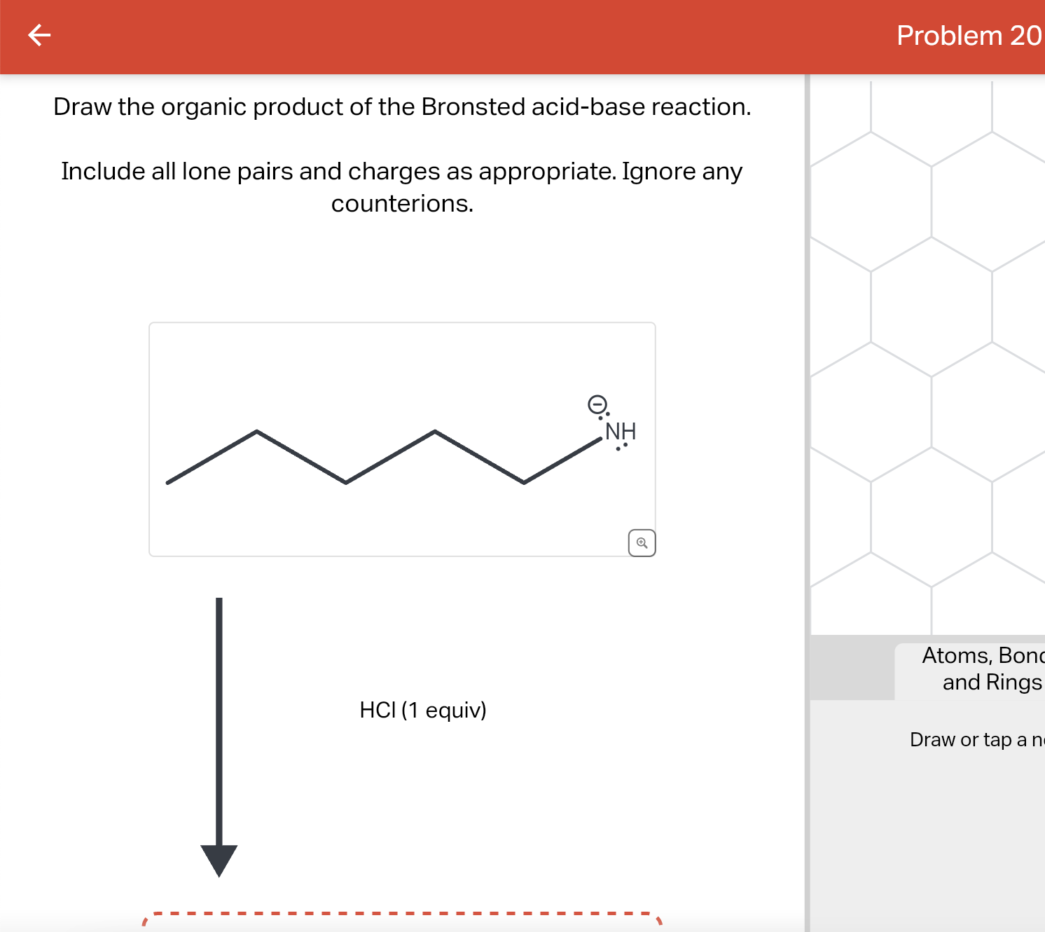 Solved Problem Draw The Organic Product Of The Bronsted Chegg