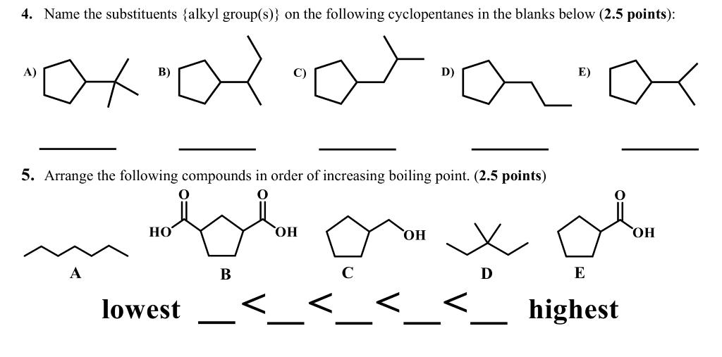 Solved For The Following Molecule Draw The Chegg