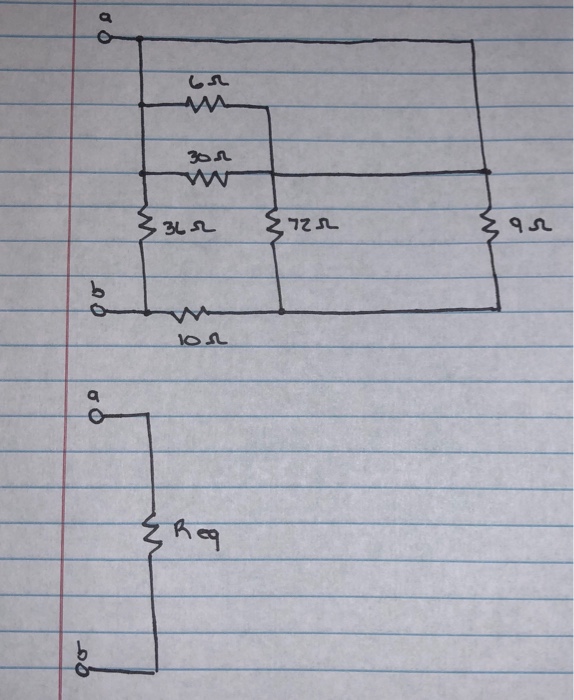 Solved Compute The Equivalent Resistance Req Between Nodes A Chegg