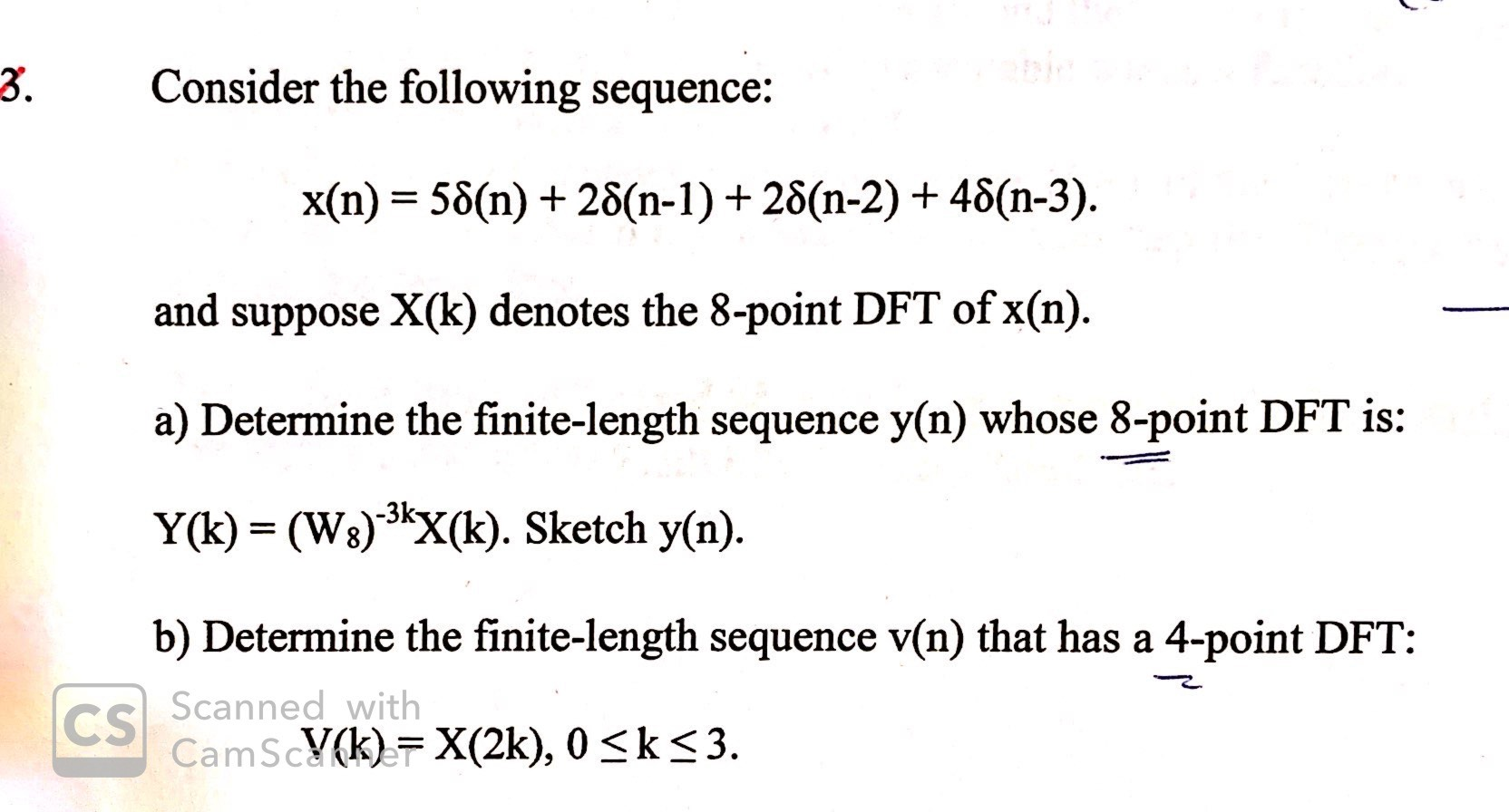 Consider The Following Sequence 3 X N 58 N Chegg