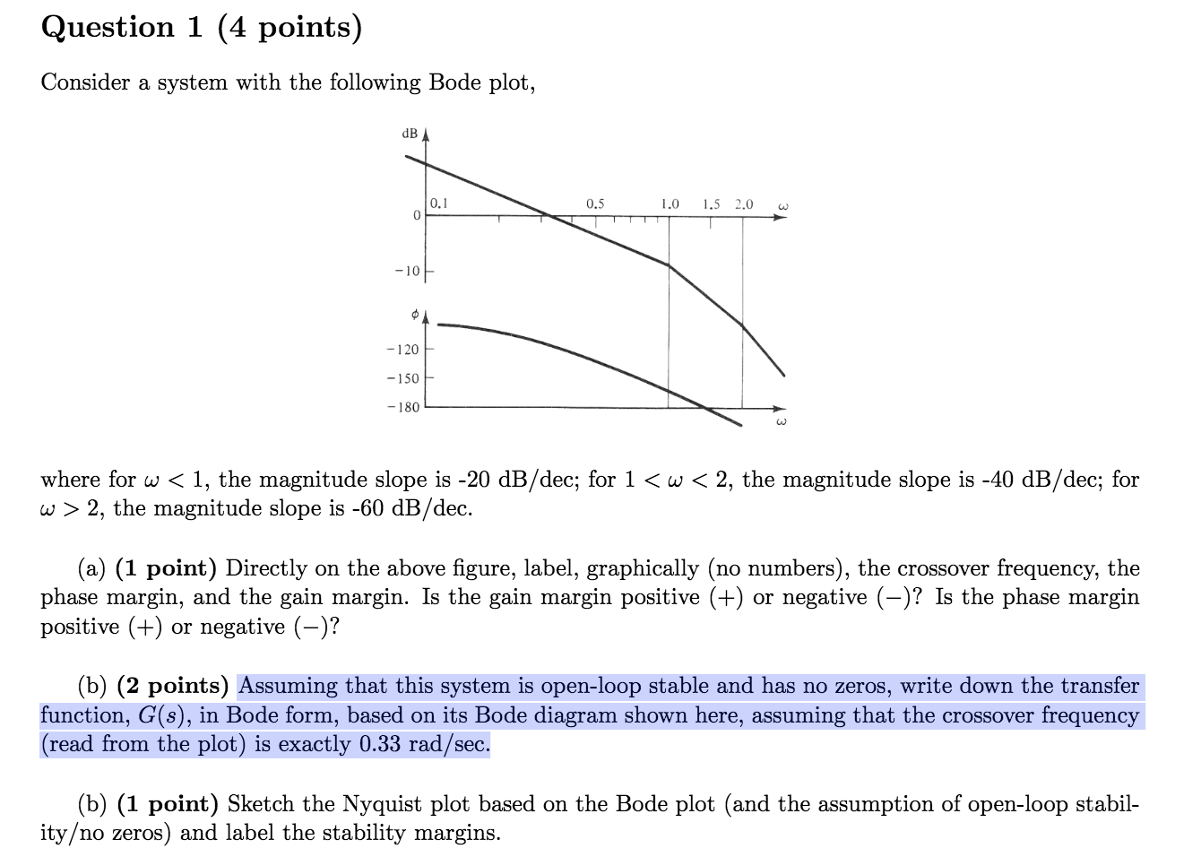 Solved Question 1 4 Points Consider A System With The Chegg