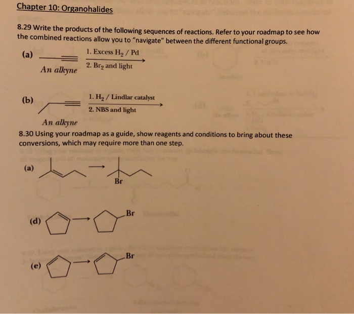 Solved Chapter Organohalides Write The Products Of Chegg