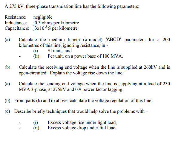 Solved Question Marks A Kv Three Phase Chegg