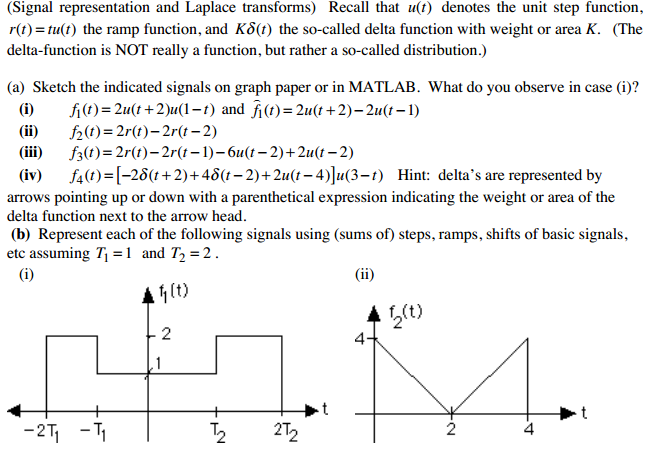 Signal Representation And Laplace Transforms 3574