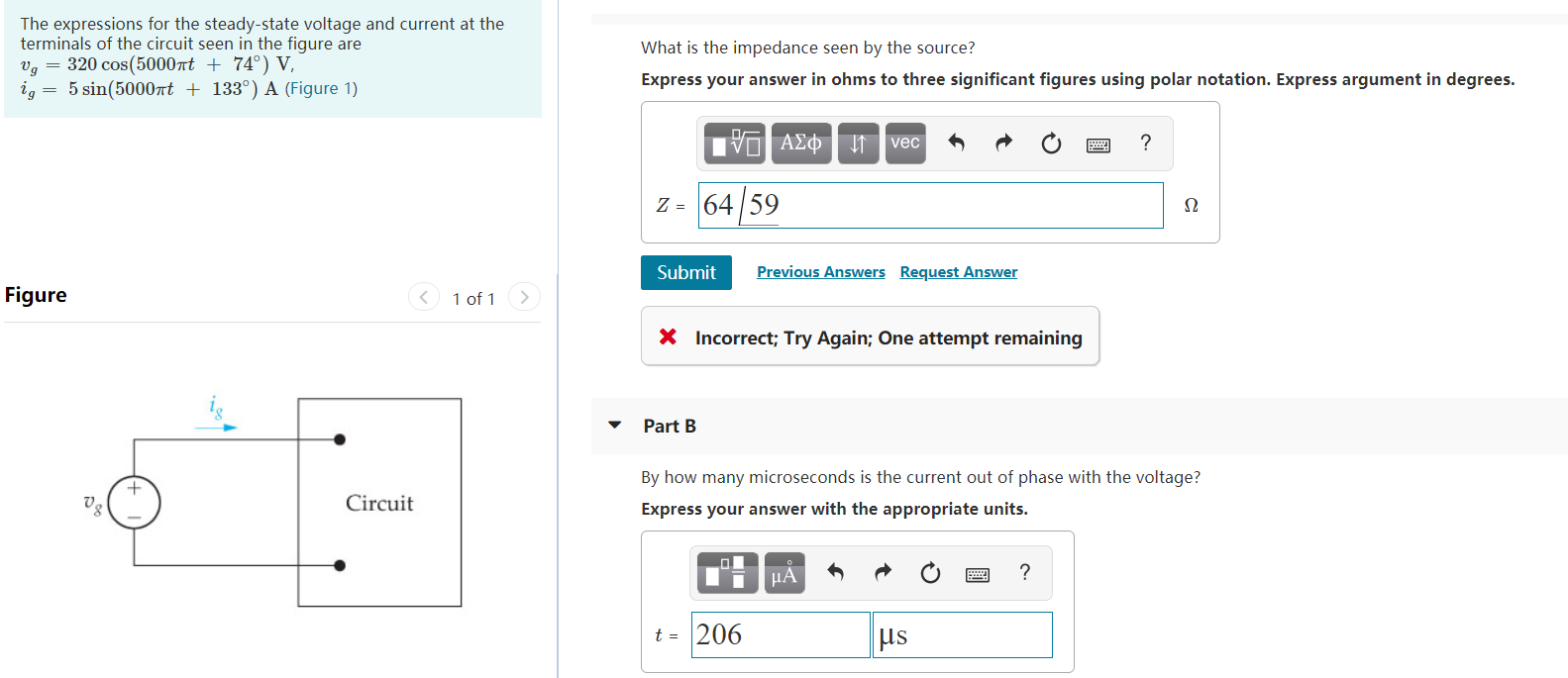 Solved The Expressions For The Steady State Voltage And Chegg