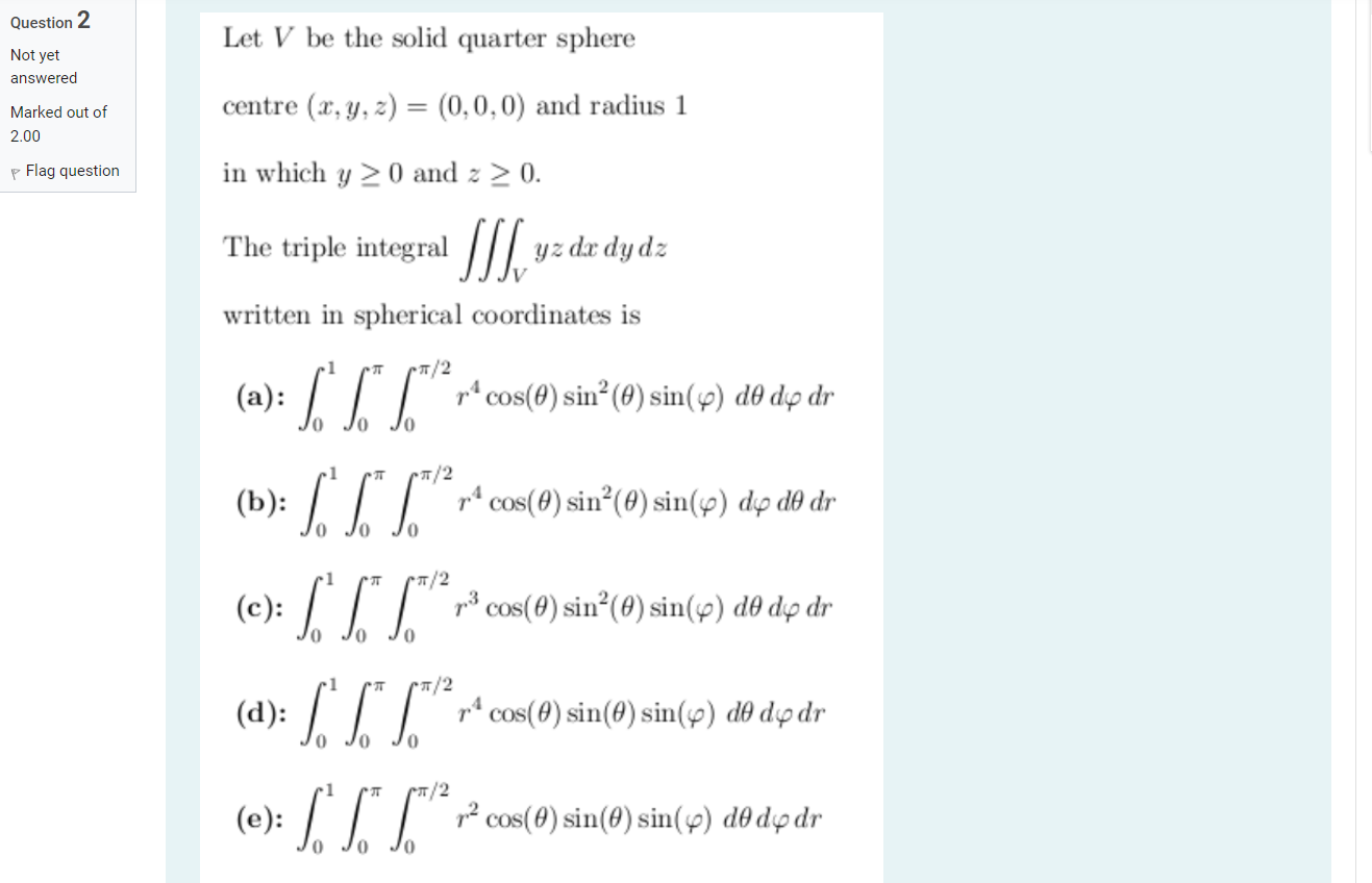 Solved Let V be a solid region with density ρ r θ Z given Chegg