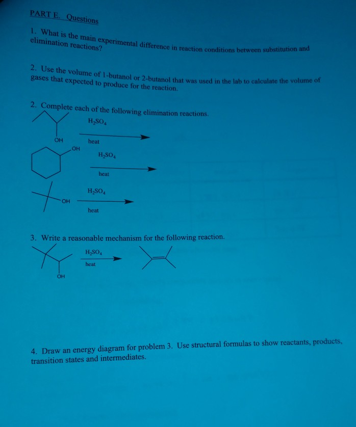 Solved Dehydration Of An Alcohol Report Form Part A Raw Chegg