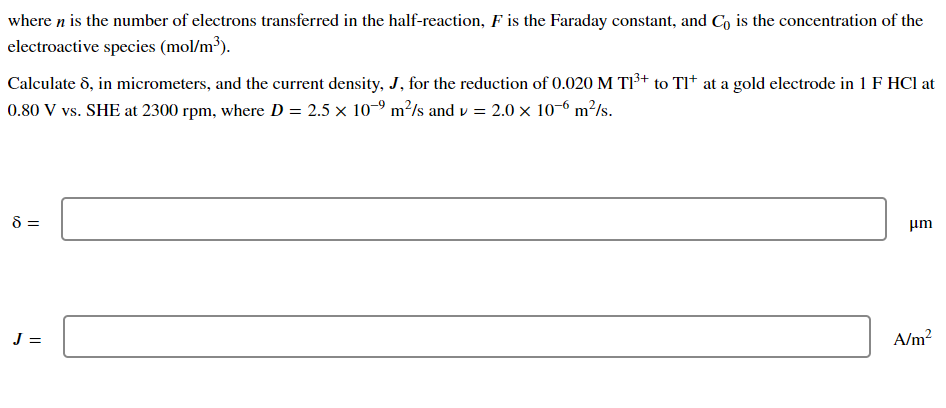 Solved When A Rotating Disk Electrode Rde Is Held At A Chegg