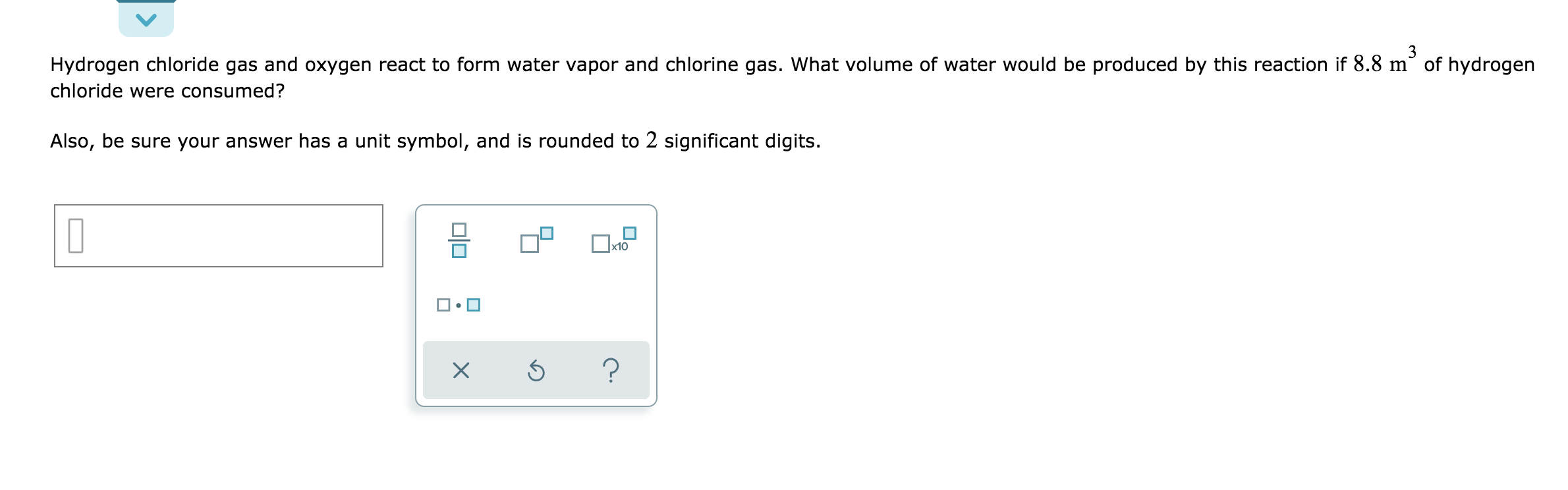 Solved Hydrogen Chloride Gas And Oxygen React To Form Water Chegg