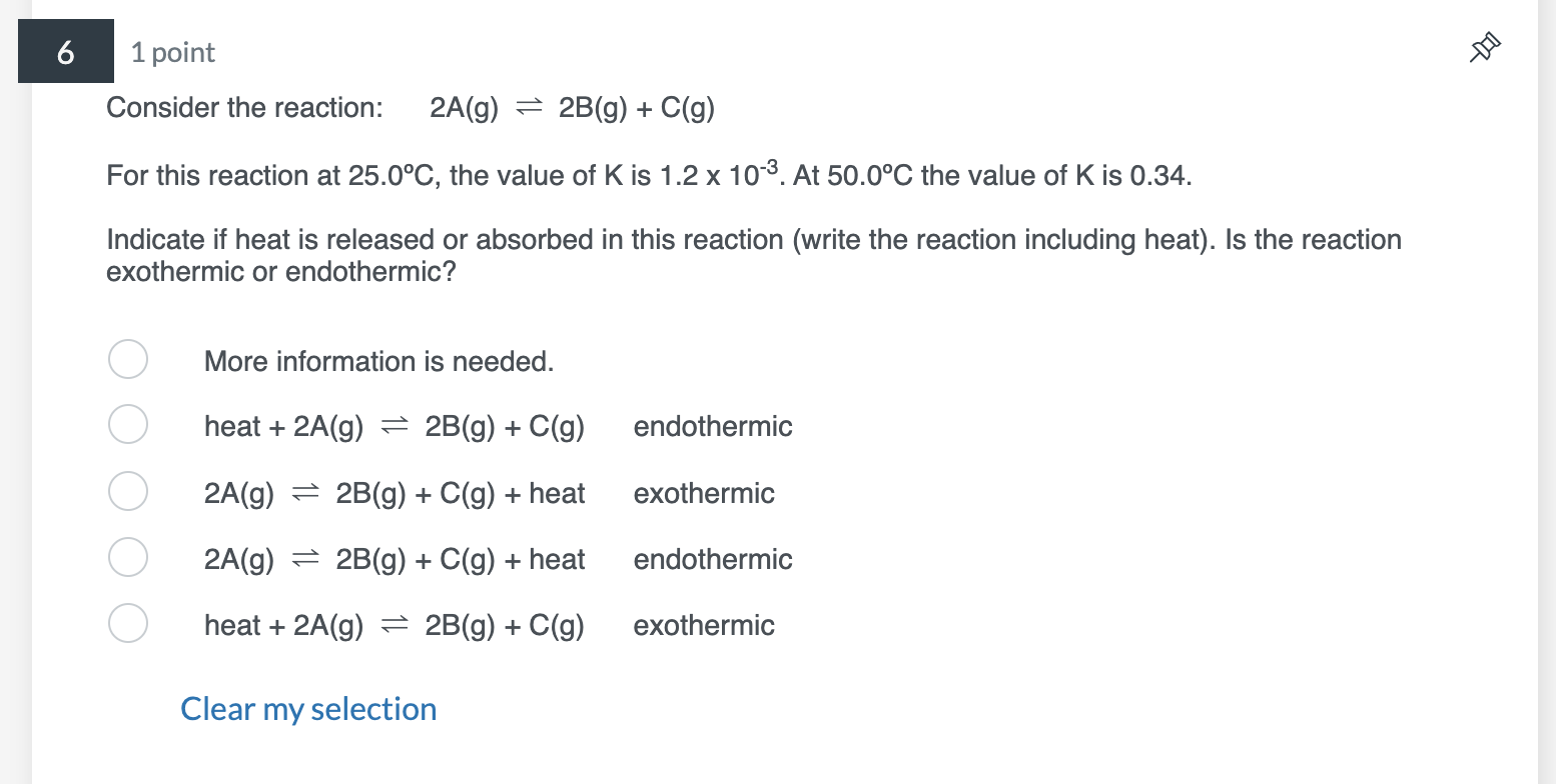 Solved Consider The Reaction A G B G C G For This Chegg