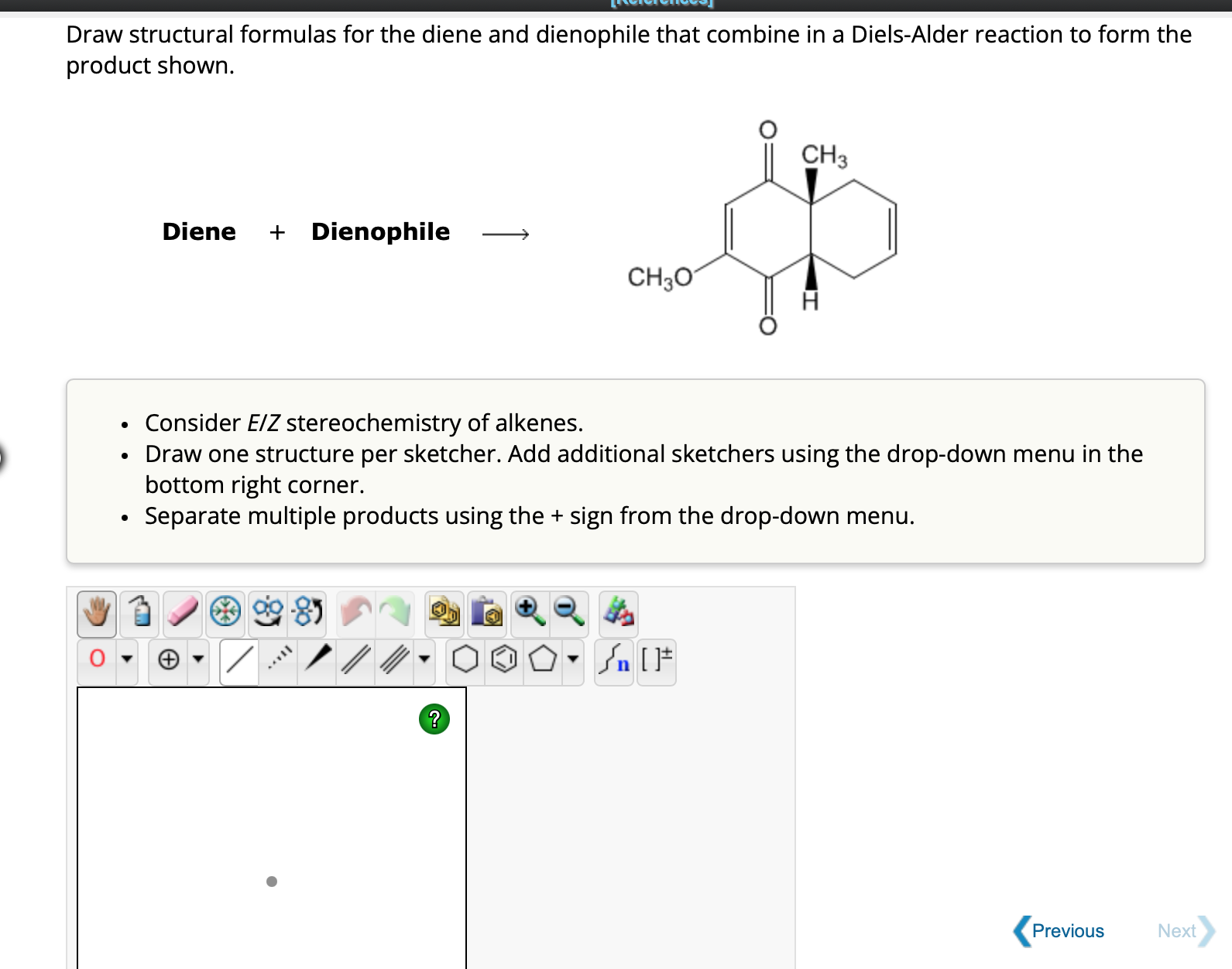 Solved The Following Triene Undergoes An Intramolecular Chegg