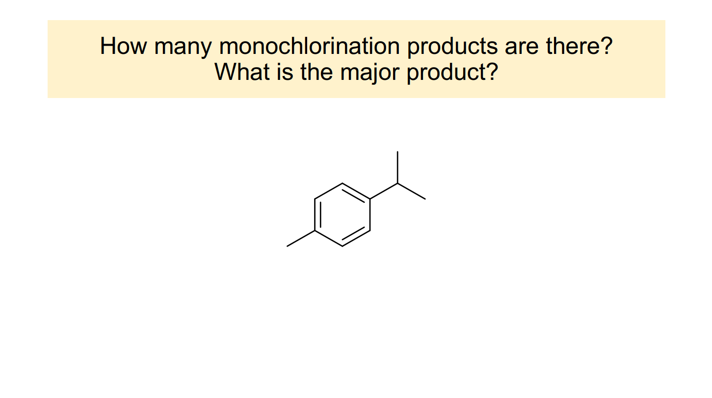 Solved How Many Monochlorination Products Are There What Is Chegg