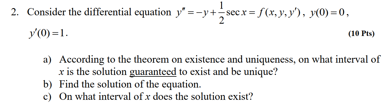 Solved Consider The Differential Equation Chegg