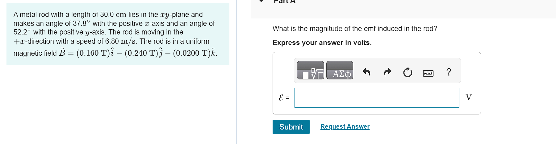 Solved A Metal Rod With A Length Of Cm Lies In The Chegg