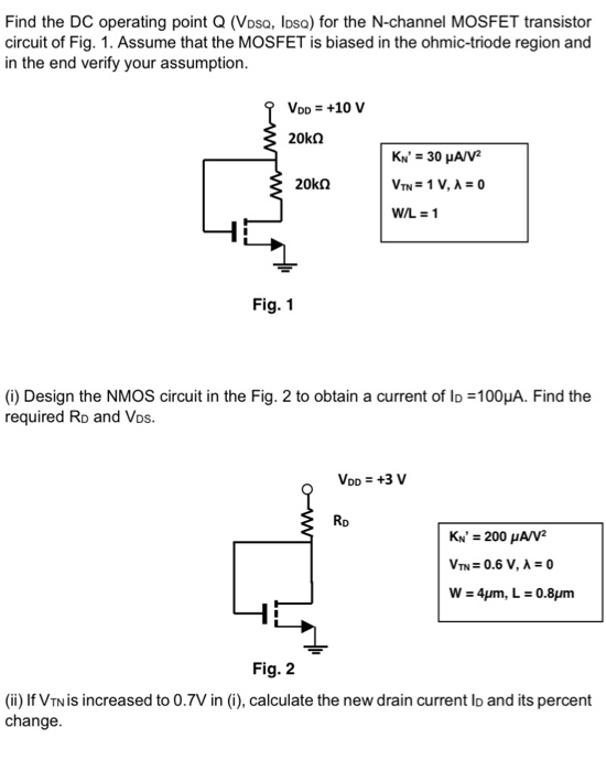 Solved Find The Dc Operating Point Q Vosa Loso For The Chegg