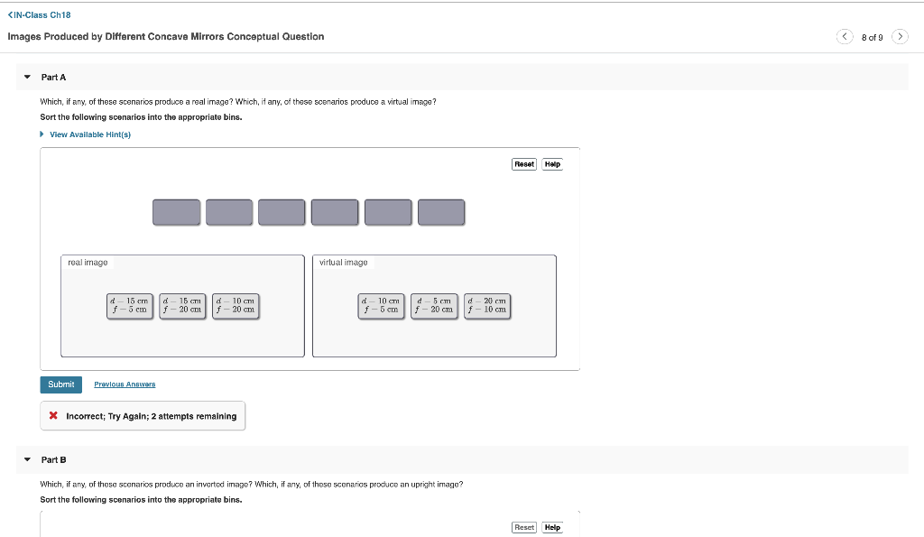 Solved Part A Which If Any Of These Scenarios Produce A Chegg