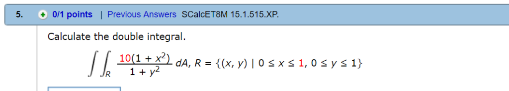 Solved 0 1 Points Previous Answers SCalcET8M 15 1 51 Chegg