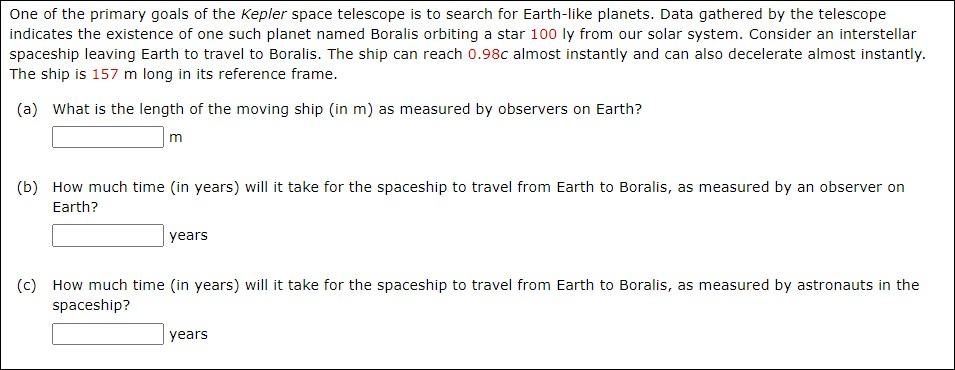 Solved One Of The Primary Goals Of The Kepler Space Chegg