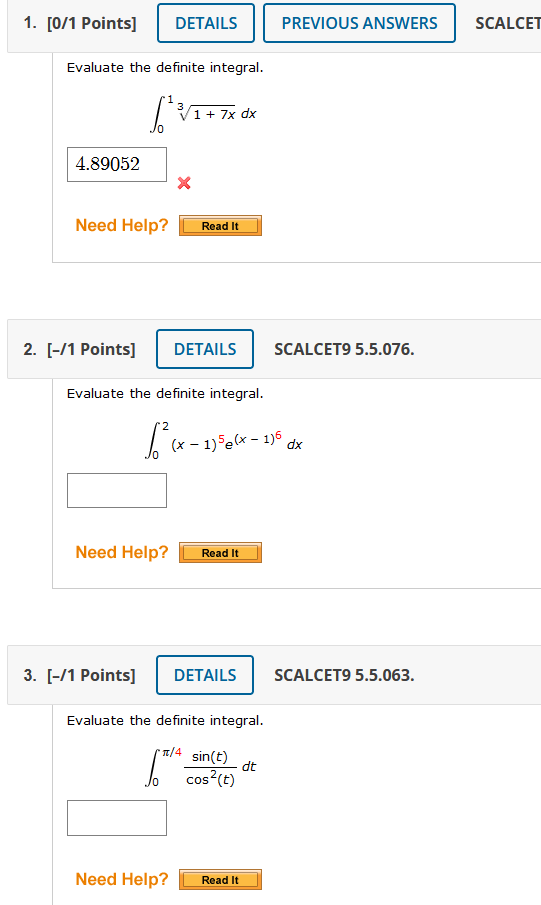 Solved Points Details Previous Answers Scalcet Chegg