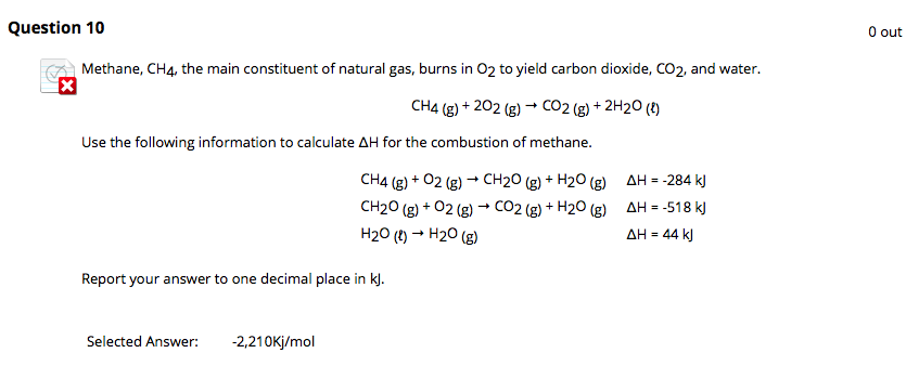 Solved Question Out Methane Ch The Main Constituent Chegg