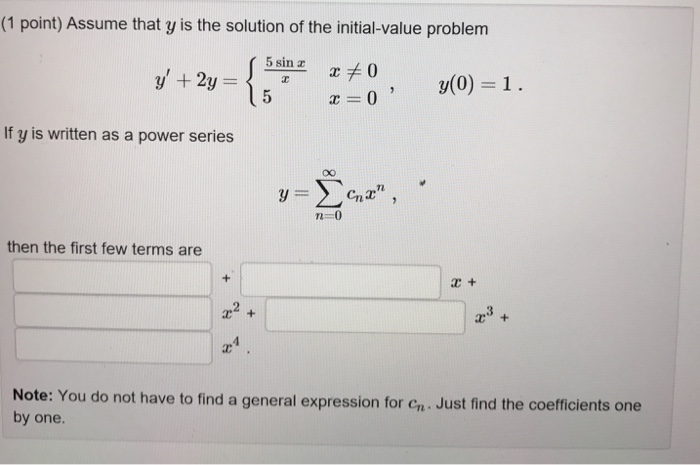 Solved Assume That Y Is The Solution Of The Initial Value Chegg