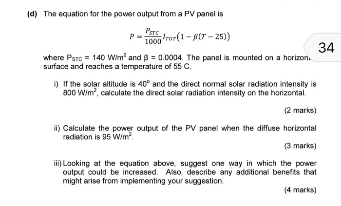 Power Output Formula