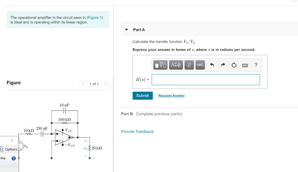 Solved The Operational Amplifier In The Circuit Seen In Chegg