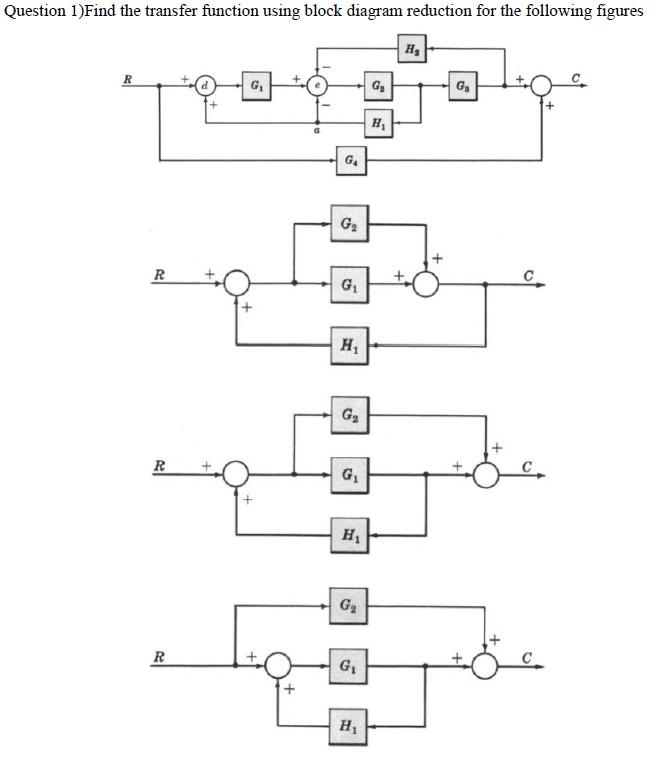 Solve Block Diagram Of Feedback System Transfer Function Sol