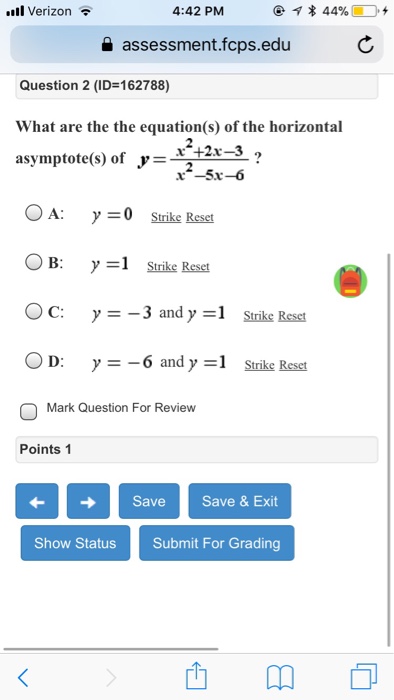 Solved Ill Verizon 4 42 PM A Assessment Fcps Edu For The Chegg