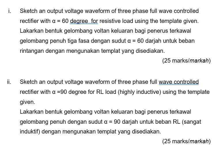 Solved A A Single Phase Fully Controlled Thyristor Bridge Chegg