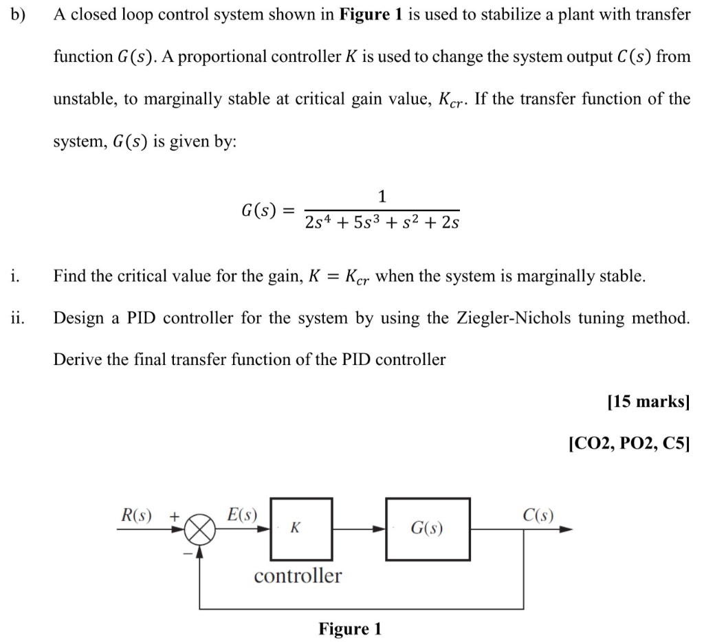 Solved A Using Routh Hurwitz Criterion Determine How Many Chegg