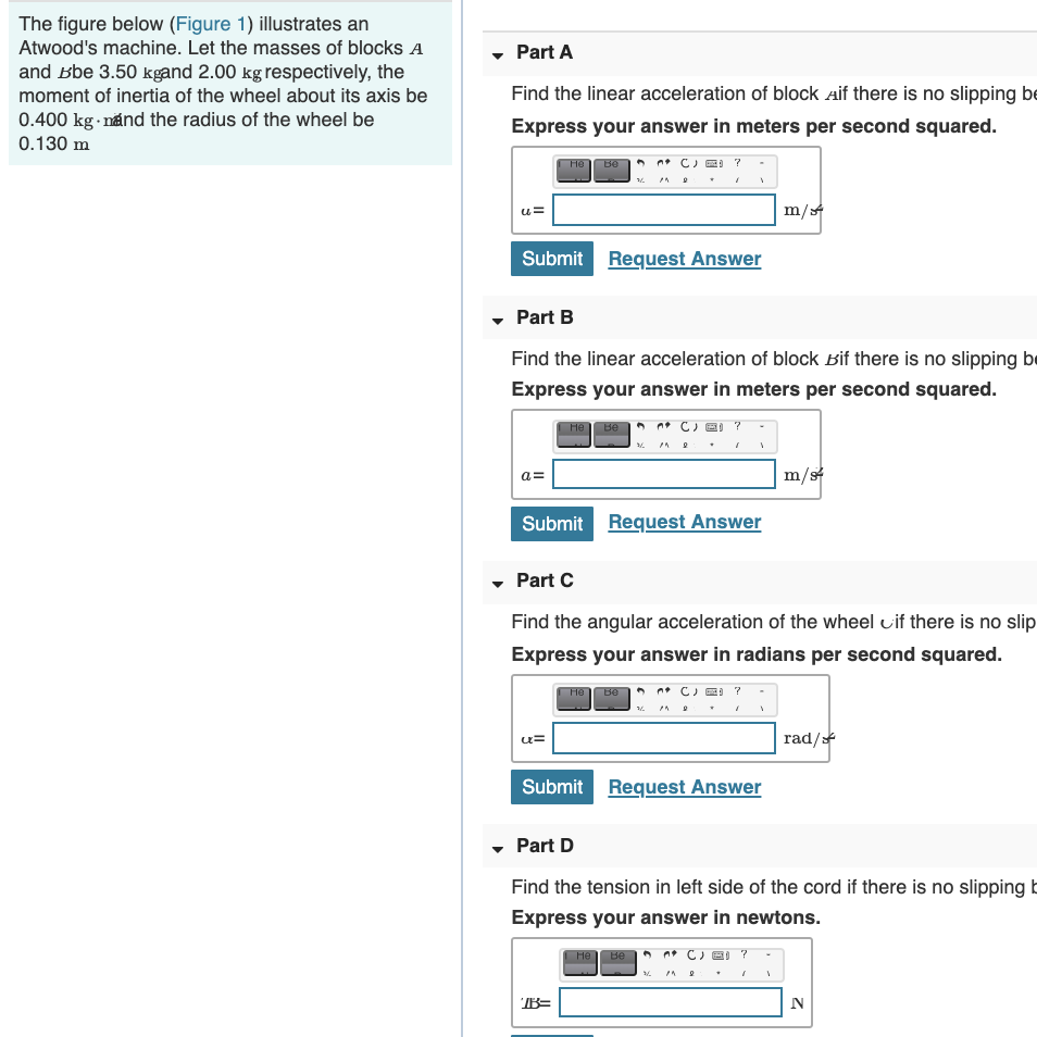 Solved The Figure Below Figure 1 Illustrates An Atwood S Chegg