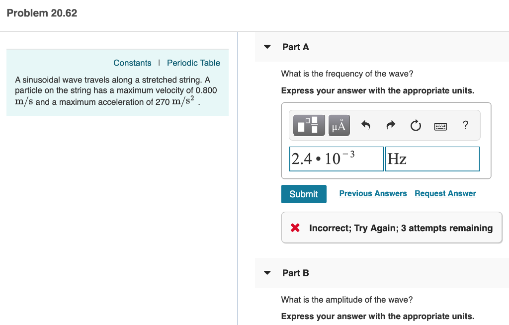 Solved Problem 20 62 Part A Constants Periodic Table A Chegg