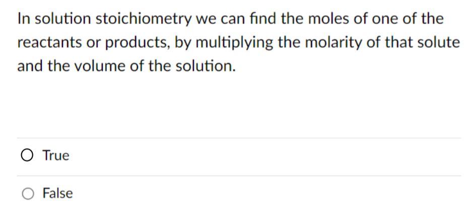 Solved Molarity Is Defined As The Number Of Moles Of Solute Chegg